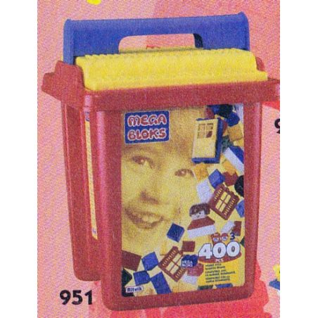 MEGA BLOKS 951 non  400 CÁI BA THÙNG MÀU CƠ BẢN bộ đồ chơi xếp lắp ráp ghép mô hình Creator 400PCS PRIMARY COLORS BUCKET Sáng Tạo 400 khối