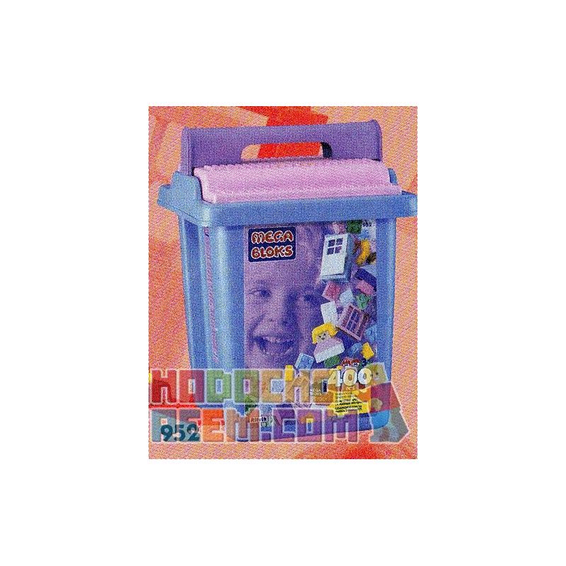 MEGA BLOKS 952 non  400 MÀU XÔ bộ đồ chơi xếp lắp ráp ghép mô hình Creator 400 PCS PASTEL COLORS BUCKET Sáng Tạo 400 khối