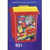 MEGA BLOKS 951-2 non  500 BA THÙNG MÀU CƠ BẢN bộ đồ chơi xếp lắp ráp ghép mô hình Creator 500 PCS PRIMARY COLORS BUCKET Sáng Tạo 500 khối