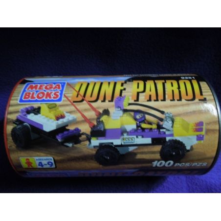 MEGA BLOKS 9251 non  XE TUẦN TRA CỒN CÁT bộ đồ chơi xếp lắp ráp ghép mô hình City DUNE PATROL Thành Phố 100 khối