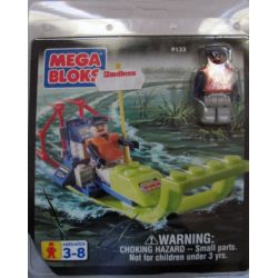 MEGA BLOKS 9133 non  THUYỀN ĐẦM LẦY bộ đồ chơi xếp lắp ráp ghép mô hình City SWAMP BOAT Thành Phố 23 khối