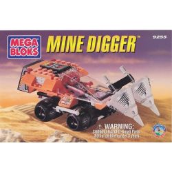 MEGA BLOKS 9255 non  XE TẢI KHAI THÁC bộ đồ chơi xếp lắp ráp ghép mô hình City MINE DIGGER Thành Phố 72 khối