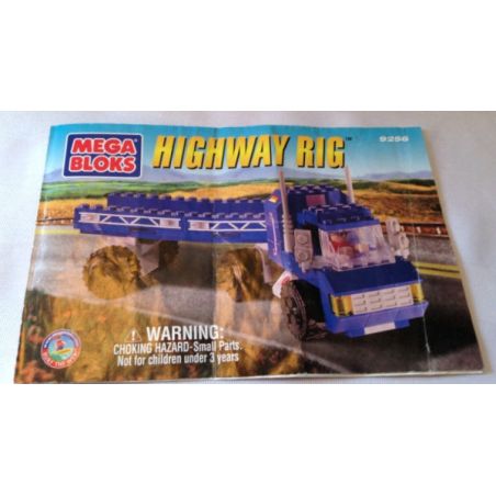 MEGA BLOKS 9256 non  XE TẢI NỐI ĐƯỜNG CAO TỐC bộ đồ chơi xếp lắp ráp ghép mô hình City HIGHWAY RIG Thành Phố