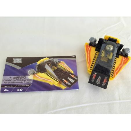 MEGA BLOKS 9182 non  TÀU CON THOI MÀU VÀNG bộ đồ chơi xếp lắp ráp ghép mô hình City YELLOW SPACE SHUTTLE Thành Phố 40 khối