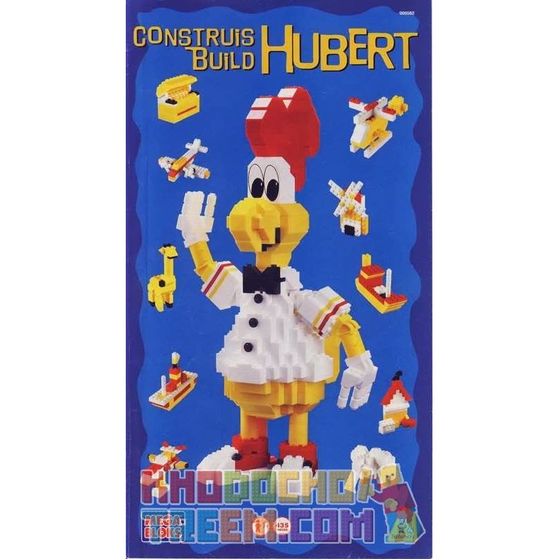MEGA BLOKS 999582 non  GÀ ST HUBERT bộ đồ chơi xếp lắp ráp ghép mô hình ST. HUBERT CHICKEN 435 khối