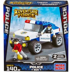 MEGA BLOKS 94406 non  SUV CẢNH SÁT bộ đồ chơi xếp lắp ráp ghép mô hình City POLICE SUV Thành Phố 140 khối