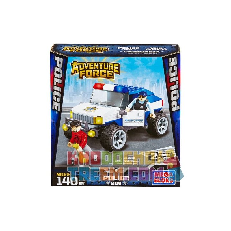 MEGA BLOKS 94406 non  SUV CẢNH SÁT bộ đồ chơi xếp lắp ráp ghép mô hình City POLICE SUV Thành Phố 140 khối