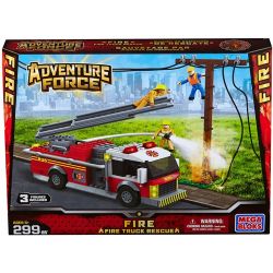MEGA BLOKS 94411 non  CỨU HỘ XE HỎA bộ đồ chơi xếp lắp ráp ghép mô hình City FIRE TRUCK RESCUE Thành Phố 299 khối