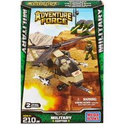 MEGA BLOKS 94425 non  TRỰC THĂNG QUÂN SỰ bộ đồ chơi xếp lắp ráp ghép mô hình Military Army MILITARY COPTER Quân Sự Bộ Đội 210 khối