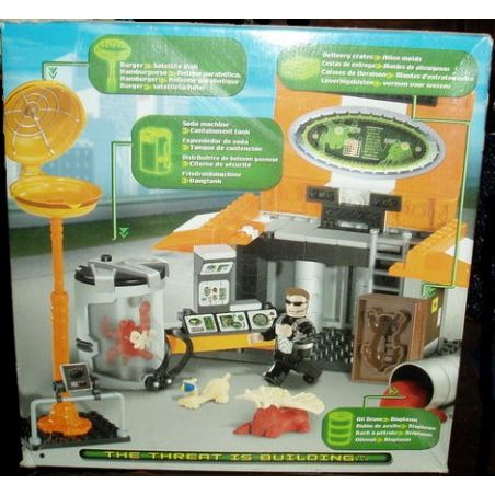 MEGA BLOKS 5602 non  NHÀ KHO HAMBURG bộ đồ chơi xếp lắp ráp ghép mô hình BURGER BARN 100 khối