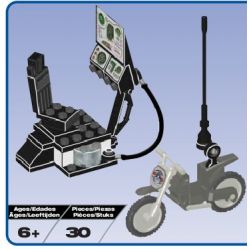 MEGA BLOKS 5616 non  TRUY TÌM VỤ ÁN THÁM TỬ bộ đồ chơi xếp lắp ráp ghép mô hình ATTACHE CASE-PURSUIT 30 khối