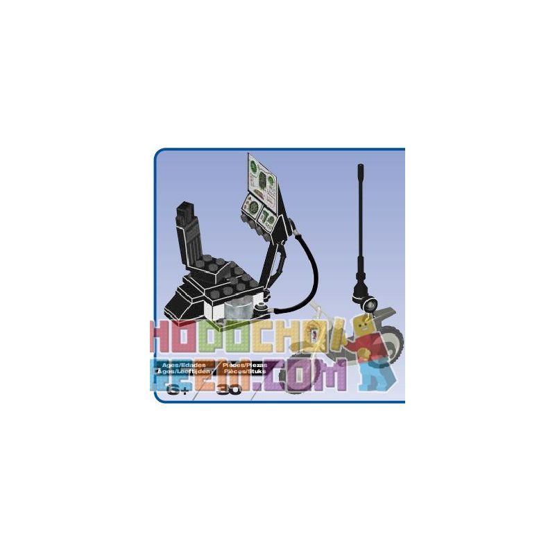 MEGA BLOKS 5616 non  TRUY TÌM VỤ ÁN THÁM TỬ bộ đồ chơi xếp lắp ráp ghép mô hình ATTACHE CASE-PURSUIT 30 khối