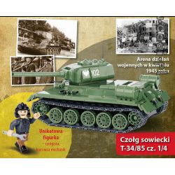 COBI WD-5551 5551 WD5551 WD-5552 5552 WD5552 WD-5553 5553 WD5553 WD-5554 5554 WD5554 non  T-34 85 TRẬN BERLIN SỐ 2 bộ đồ chơi xếp lắp ráp ghép mô hình Military Army T-34/85 BATTLE OF BERLIN NO. 2/3/4/5 Quân Sự Bộ Đội 400 khối