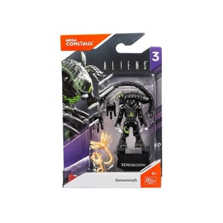 MEGA BLOKS FND68 non  NGƯỜI NGOÀI HÀNH TINH bộ đồ chơi xếp lắp ráp ghép mô hình Movie & Game XENOMORPH Phim Và Trò Chơi 20 khối