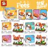 SHENG YUAN SY 7722A 7722B 7722C 7722D non  CHÓ CƯNG 4 LOẠI bộ đồ chơi xếp lắp ráp ghép mô hình Pet PETS Thú Cưng 572 khối