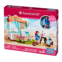 MEGA BLOKS DPK84 non  XƯỞNG NGHỆ THUẬT CỦA SAIGE bộ đồ chơi xếp lắp ráp ghép mô hình  SAIGE'S ART STUDIO Các Bạn Gái 198 khối