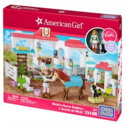 MEGA BLOKS DPK85 non  NICKI'S ỔN ĐỊNH bộ đồ chơi xếp lắp ráp ghép mô hình  NICKI'S HORSE STABLES Các Bạn Gái 294 khối