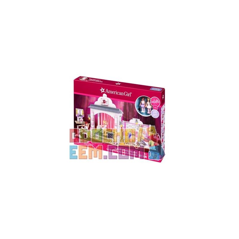 MEGA BLOKS DPK86 non  BUỔI BIỂU DIỄN BA LÊ CỦA ISABELLE bộ đồ chơi xếp lắp ráp ghép mô hình  ISABELLE'S BALLET RECITAL Các Bạn Gái 361 khối