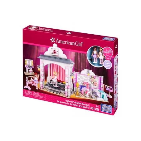 MEGA BLOKS DPK86 non  BUỔI BIỂU DIỄN BA LÊ CỦA ISABELLE bộ đồ chơi xếp lắp ráp ghép mô hình  ISABELLE'S BALLET RECITAL Các Bạn Gái 361 khối