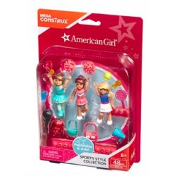 MEGA BLOKS DXX00 non  BỘ SƯU TẬP MINIFIGURES PHONG CÁCH THỂ THAO bộ đồ chơi xếp lắp ráp ghép mô hình  SPORTY STYLE COLLECTION Các Bạn Gái 48 khối