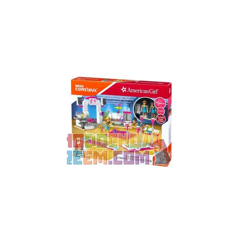 MEGA BLOKS FDY95 non  CUỘC THI THỂ DỤC DỤNG CỤ CỦA MCKENNA bộ đồ chơi xếp lắp ráp ghép mô hình  MCKENNA'S GYMNASTICS COMPETITION Các Bạn Gái 302 khối