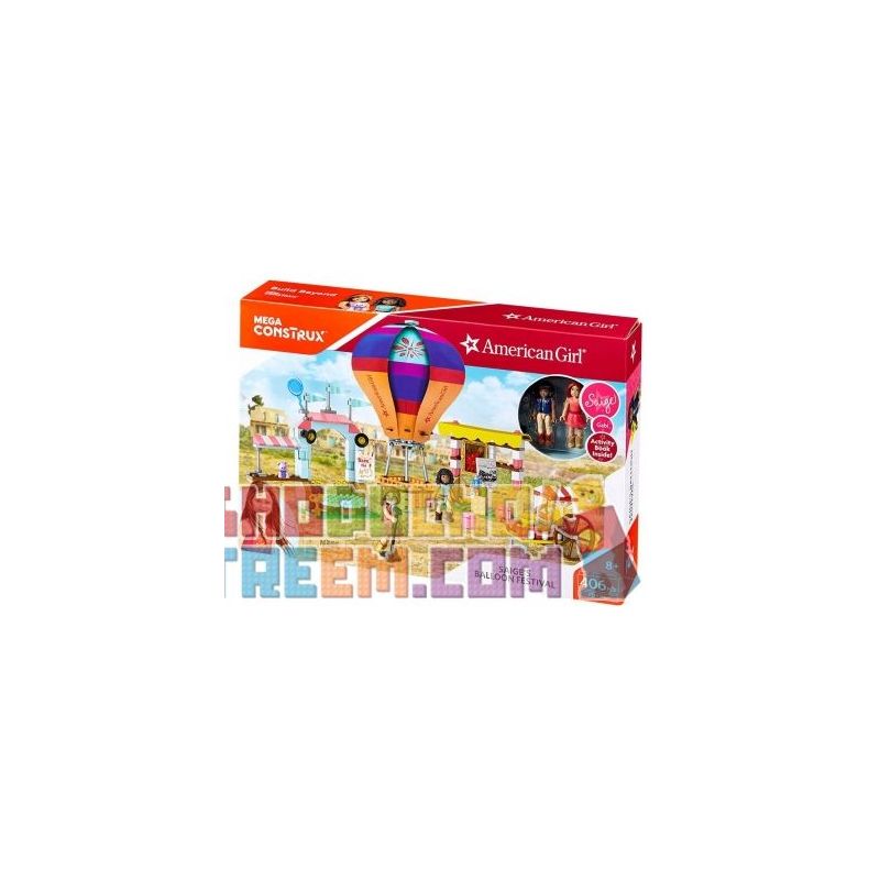 MEGA BLOKS FDY96 non  LỄ HỘI KHINH KHÍ CẦU SAIGE bộ đồ chơi xếp lắp ráp ghép mô hình  SAIGE'S BALLOON FESTIVAL Các Bạn Gái 406 khối