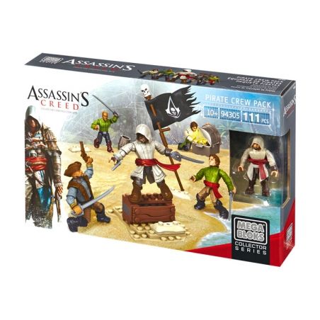 MEGA BLOKS CNK22 94305 non  TÚI THỦY THỦ ĐOÀN bộ đồ chơi xếp lắp ráp ghép mô hình Assassin's Creed PIRATE CREW PACK 111 khối