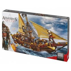 MEGA BLOKS 94308 DBJ05 non  CHỤP PHÁO HẠM bộ đồ chơi xếp lắp ráp ghép mô hình Assassin's Creed GUNBOAT TAKEOVER 580 khối