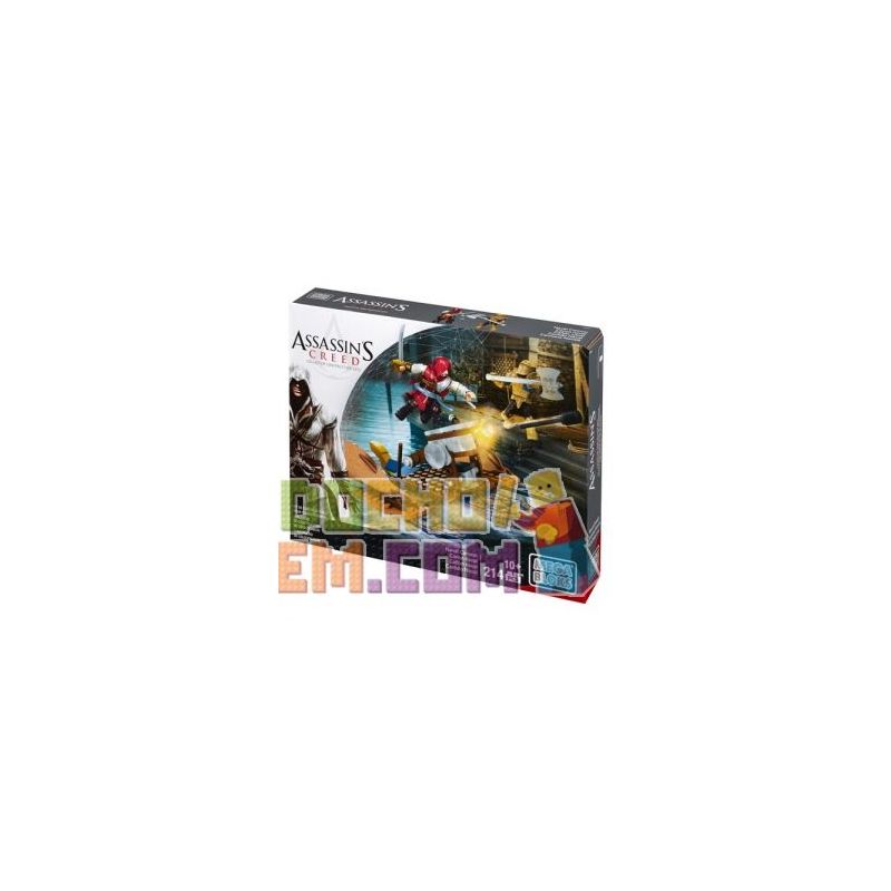MEGA BLOKS CNG11 non  PHÁO HẢI QUÂN bộ đồ chơi xếp lắp ráp ghép mô hình Assassin's Creed NAVAL CANNON 214 khối