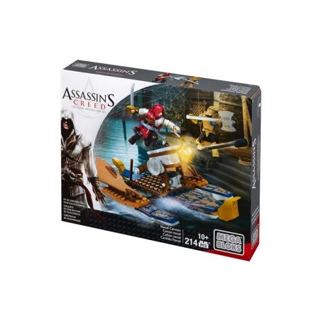 MEGA BLOKS CNG11 non  PHÁO HẢI QUÂN bộ đồ chơi xếp lắp ráp ghép mô hình Assassin's Creed NAVAL CANNON 214 khối