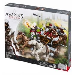MEGA BLOKS CNG12 non  RƯỢT ĐUỔI VẬN CHUYỂN bộ đồ chơi xếp lắp ráp ghép mô hình Assassin's Creed CHARIOT CHASE 315 khối