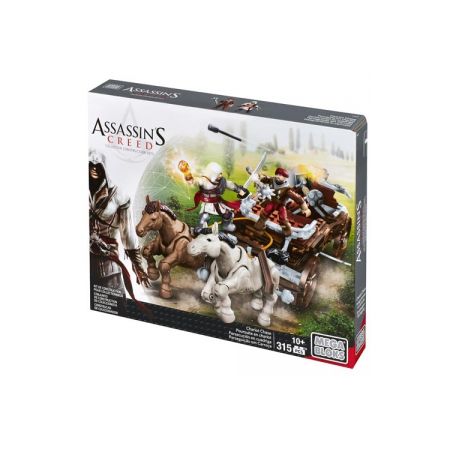 MEGA BLOKS CNG12 non  RƯỢT ĐUỔI VẬN CHUYỂN bộ đồ chơi xếp lắp ráp ghép mô hình Assassin's Creed CHARIOT CHASE 315 khối