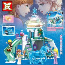 SX 3056 non  LỄ KỶ NIỆM HOÀNG GIA ELF NƯỚC bộ đồ chơi xếp lắp ráp ghép mô hình Frozen Nữ Hoàng Băng Giá 496 khối