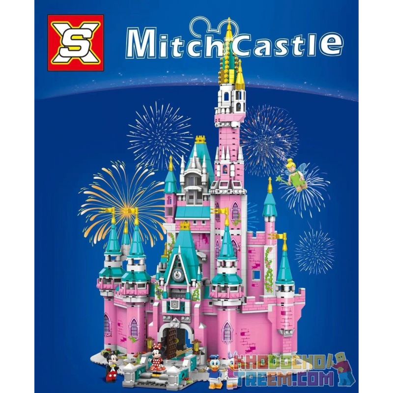 SX 9021 9072 non  THIÊN ĐƯỜNG LÂU ĐÀI HỒNG bộ đồ chơi xếp lắp ráp ghép mô hình Medieval Castle MITCHCASTLE Chiến Tranh Trung Cổ 1676 khối