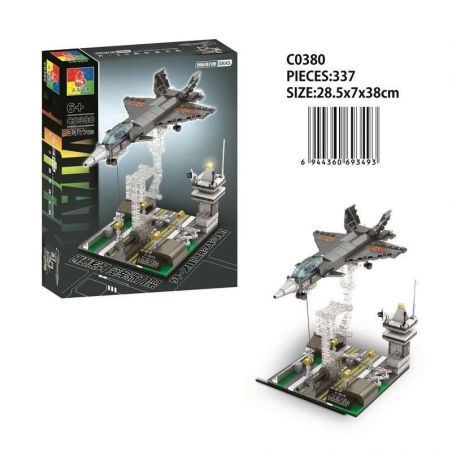 WOMA C0380 0380 non  MÁY BAY CHIẾN ĐẤU TÀNG HÌNH J-20 bộ đồ chơi xếp lắp ráp ghép mô hình Military Army Quân Sự Bộ Đội 337 khối