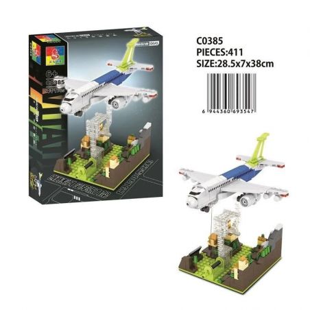 WOMA C0385 0385 non  MÁY BAY CỠ TRUNG C919 bộ đồ chơi xếp lắp ráp ghép mô hình Military Army Quân Sự Bộ Đội 411 khối