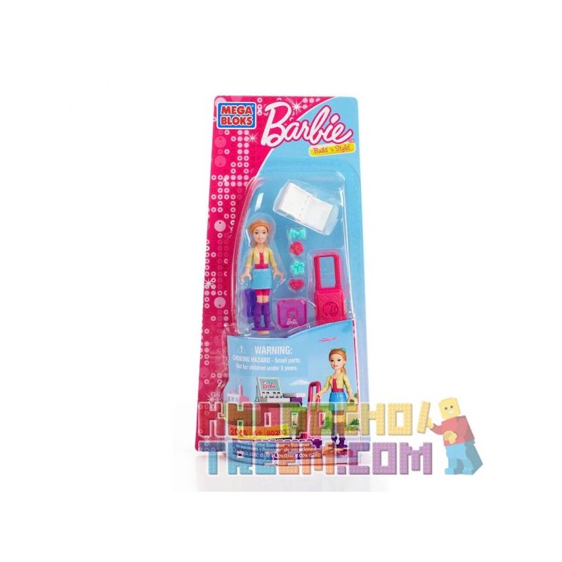 MEGA BLOKS 80203 non  KÌ NGHỈ HÈ bộ đồ chơi xếp lắp ráp ghép mô hình  VACATION TIME SUMMER Các Bạn Gái 20 khối