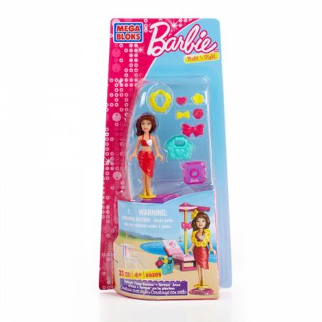 MEGA BLOKS 80205 non  TERESA CHƠI TRONG NƯỚC bộ đồ chơi xếp lắp ráp ghép mô hình  SPLASH TIME TERESA Các Bạn Gái 21 khối