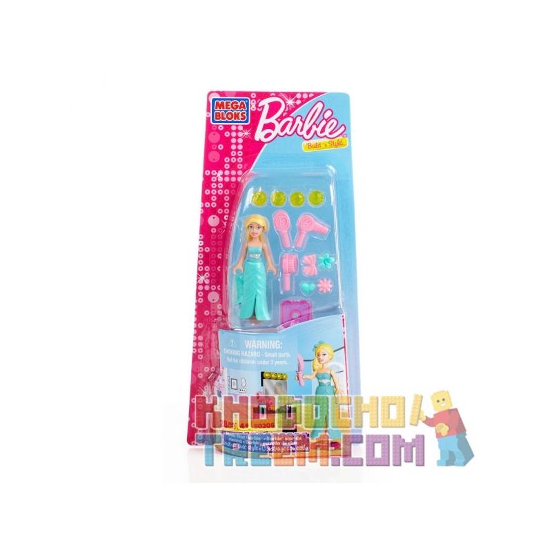 MEGA BLOKS 80206 non  BÚP BÊ BARBIE bộ đồ chơi xếp lắp ráp ghép mô hình  MOVIE STAR BARBIE Các Bạn Gái 28 khối