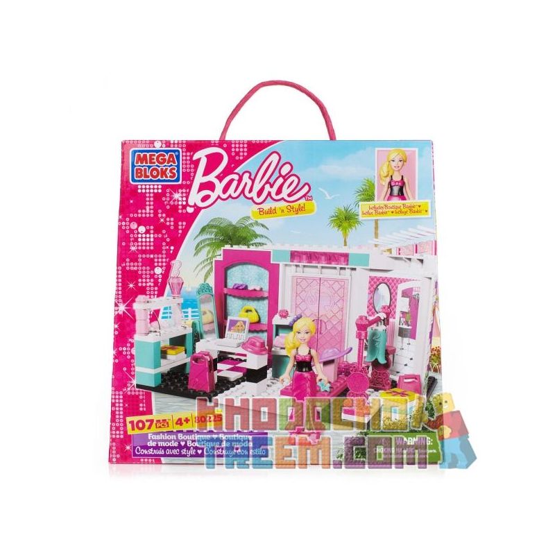 MEGA BLOKS 80225 non  CỬA HÀNG THỜI TRANG bộ đồ chơi xếp lắp ráp ghép mô hình  FASHION BOUTIQUE Các Bạn Gái 107 khối