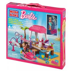 MEGA BLOKS 80244 non  KHU NGHỈ MÁT NHIỆT ĐỚI bộ đồ chơi xếp lắp ráp ghép mô hình  TROPICAL RESORT Các Bạn Gái 143 khối