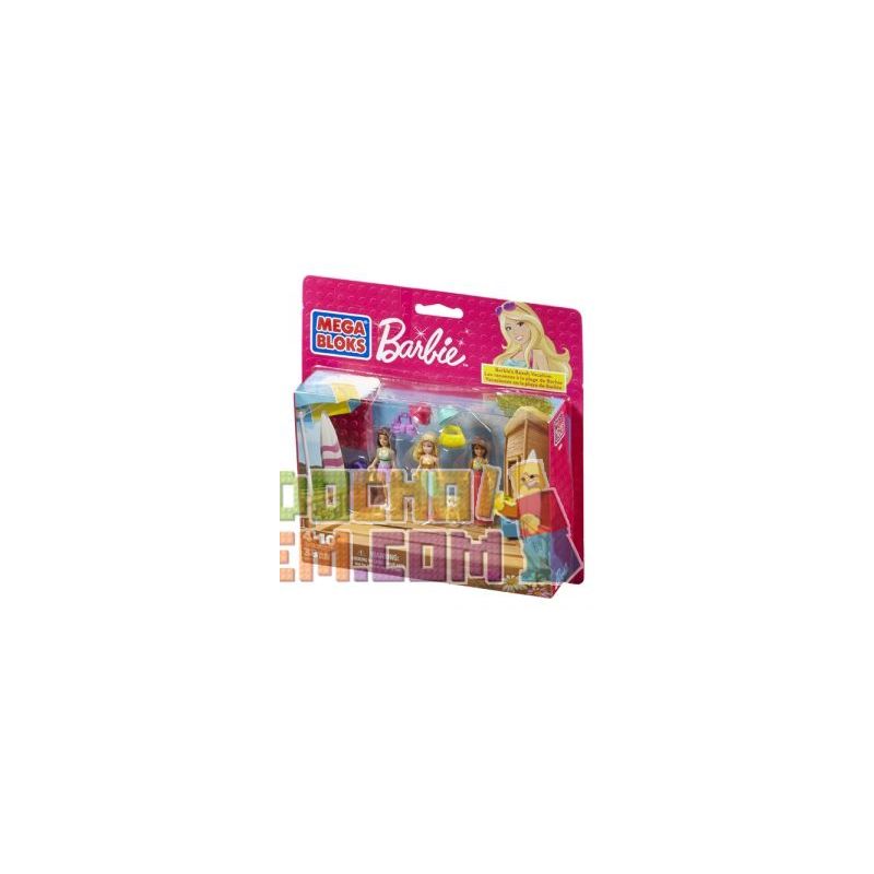 MEGA BLOKS 80111 CNF02 non  KỲ NGHỈ BÃI BIỂN bộ đồ chơi xếp lắp ráp ghép mô hình  BEACH VACATION Các Bạn Gái 38 khối