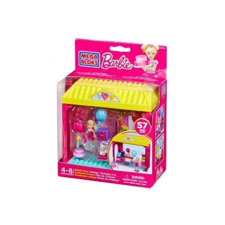 MEGA BLOKS 80162 CNF03 non  TIỆC SINH NHẬT CHELSEA ™ bộ đồ chơi xếp lắp ráp ghép mô hình  BUILD ‘N PLAY CHELSEA™ BIRTHDAY FUN Các Bạn Gái 57 khối