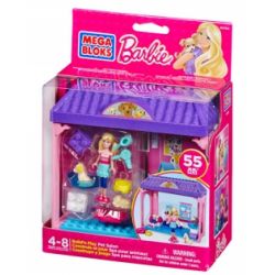 MEGA BLOKS 80164 non  TIỆM THÚ CƯNG bộ đồ chơi xếp lắp ráp ghép mô hình  BUILD ‘N PLAY PET SALON Các Bạn Gái 55 khối