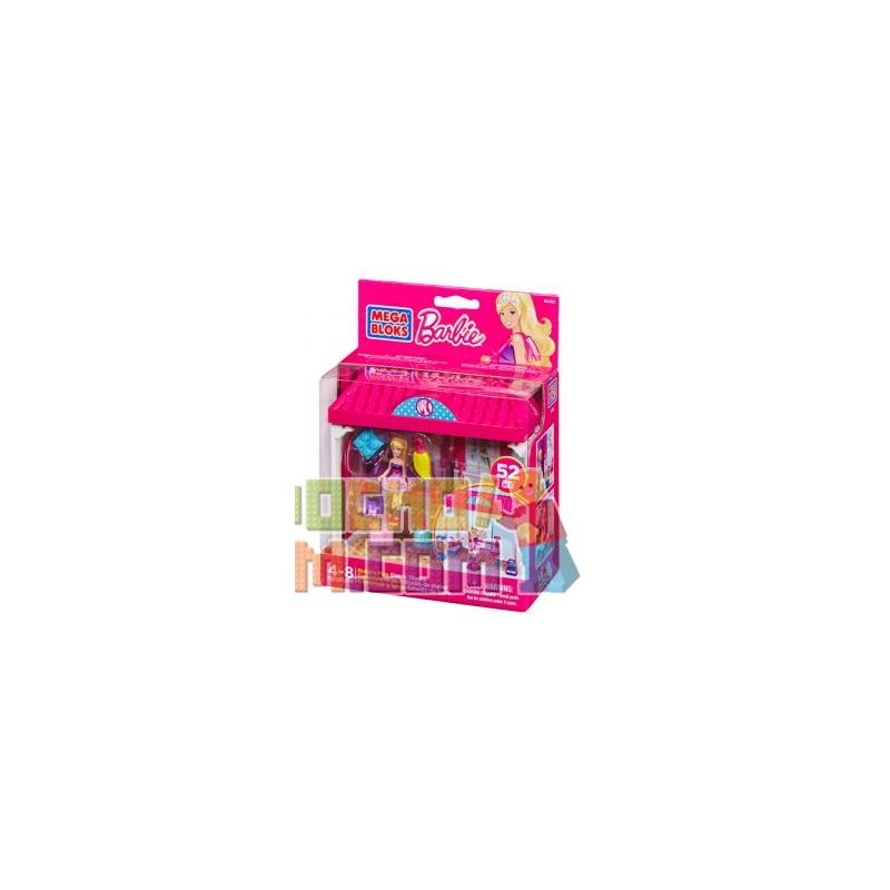 MEGA BLOKS 80165 non  PHÒNG NHẢY bộ đồ chơi xếp lắp ráp ghép mô hình  BUILD ‘N PLAY DANCE STUDIO Các Bạn Gái 52 khối