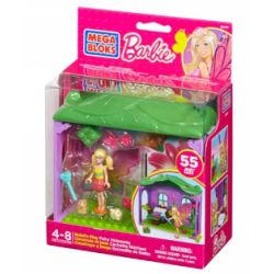 MEGA BLOKS 80167 non  NƠI ẨN NÁU CỔ TÍCH bộ đồ chơi xếp lắp ráp ghép mô hình  BUILD ‘N PLAY FAIRY HIDEAWAY Các Bạn Gái 55 khối