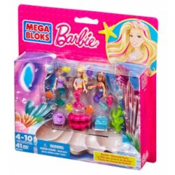 MEGA BLOKS 80240 CND99 non  TIỆC TIÊN CÁ bộ đồ chơi xếp lắp ráp ghép mô hình  BUILD ‘N PLAY MERMAID PARTY Các Bạn Gái 41 khối