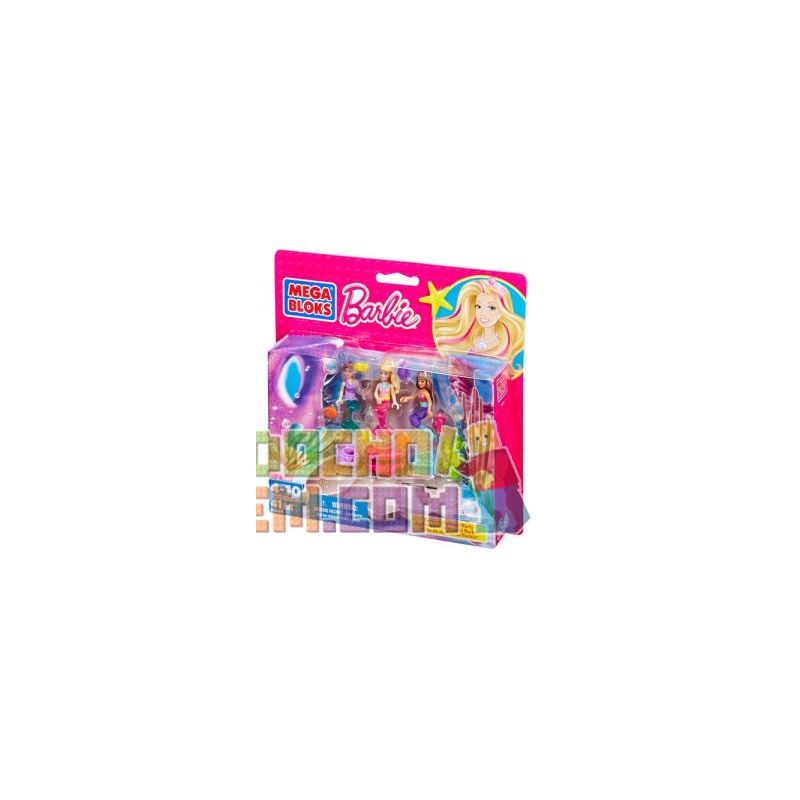 MEGA BLOKS 80240 CND99 non  TIỆC TIÊN CÁ bộ đồ chơi xếp lắp ráp ghép mô hình  BUILD ‘N PLAY MERMAID PARTY Các Bạn Gái 41 khối