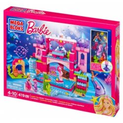 MEGA BLOKS 80241 DBM21 non  LÂU ĐÀI DƯỚI NƯỚC bộ đồ chơi xếp lắp ráp ghép mô hình  BUILD ‘N PLAY UNDERWATER CASTLE Các Bạn Gái 419 khối