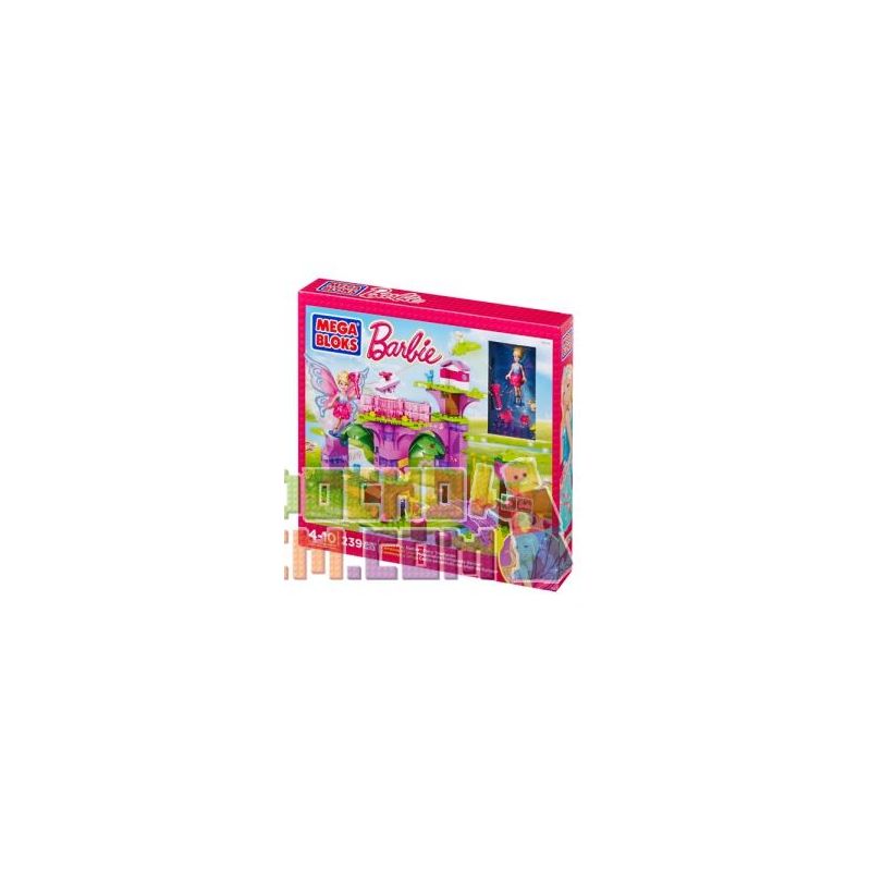 MEGA BLOKS 80258 DBM19 non  NGÔI NHÀ TRÊN CÂY CỔ TÍCH bộ đồ chơi xếp lắp ráp ghép mô hình  BUILD ‘N PLAY FAIRY TREEHOUSE Các Bạn Gái 239 khối